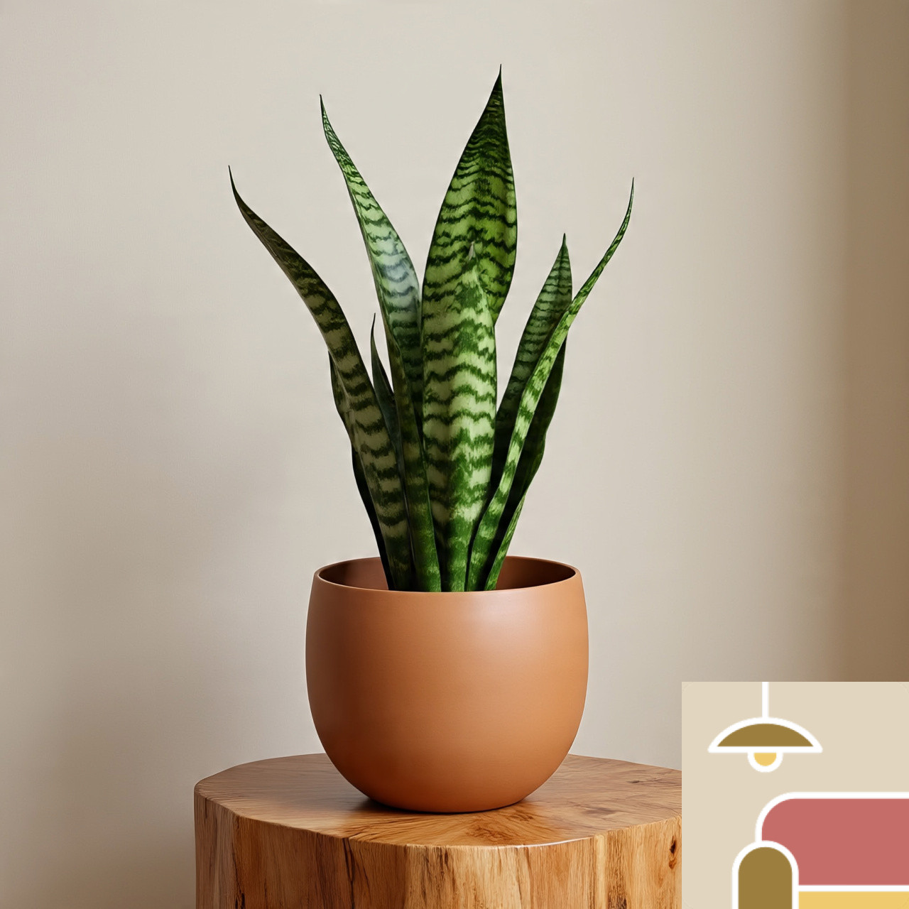 simple_terracotta_planter_with_a_lush_green Terracotta Planter Pot - Image 1
